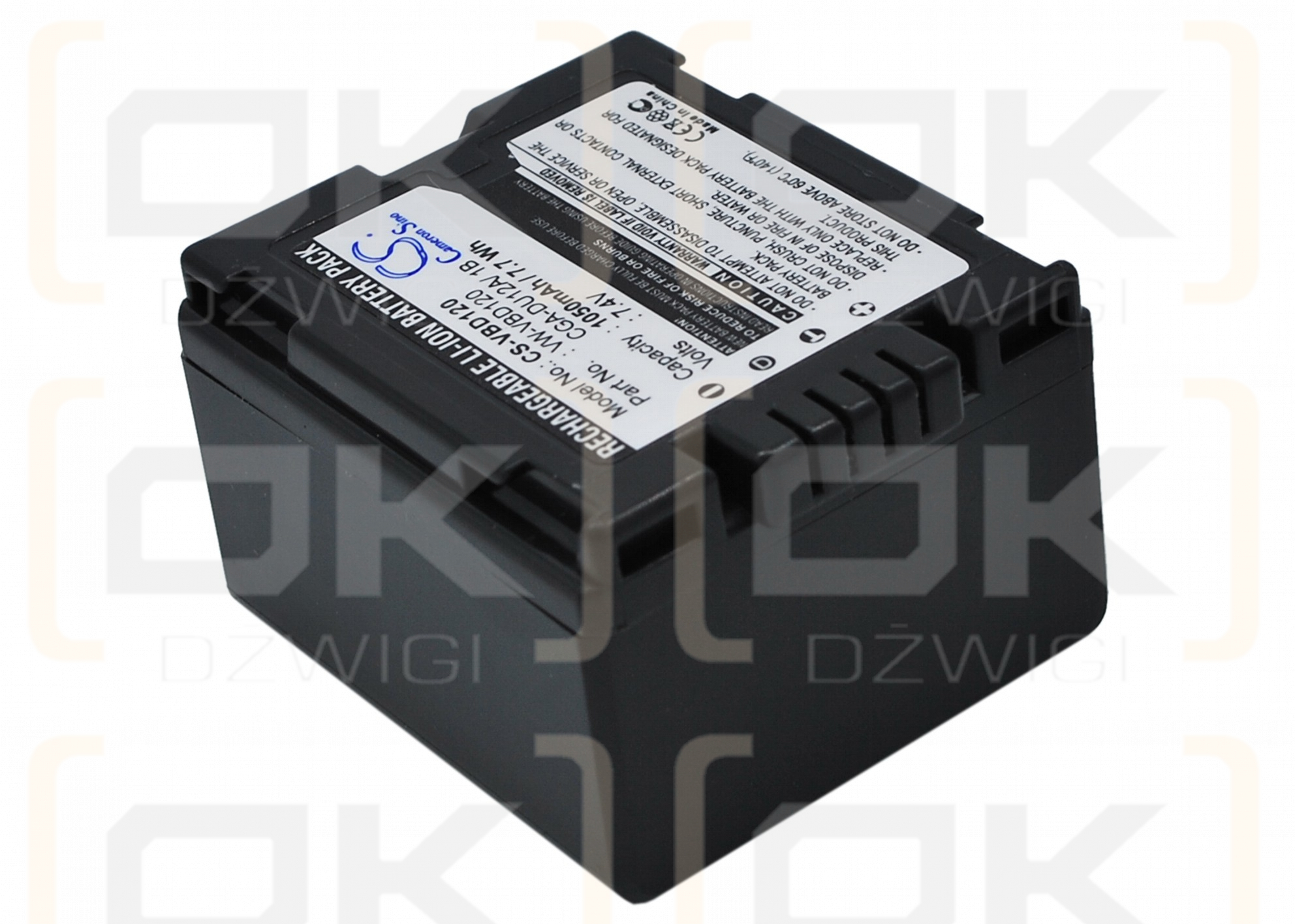 Panasonic DZ-GX3300(B) / VW-VBD120 1050mAh Li-ion 7.4V (Cameron Sino)