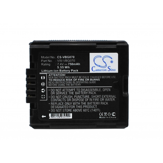 Panasonic HDC-SD700 / VW-VBG070 750mAh Li-ion 7.4V (Cameron Sino)