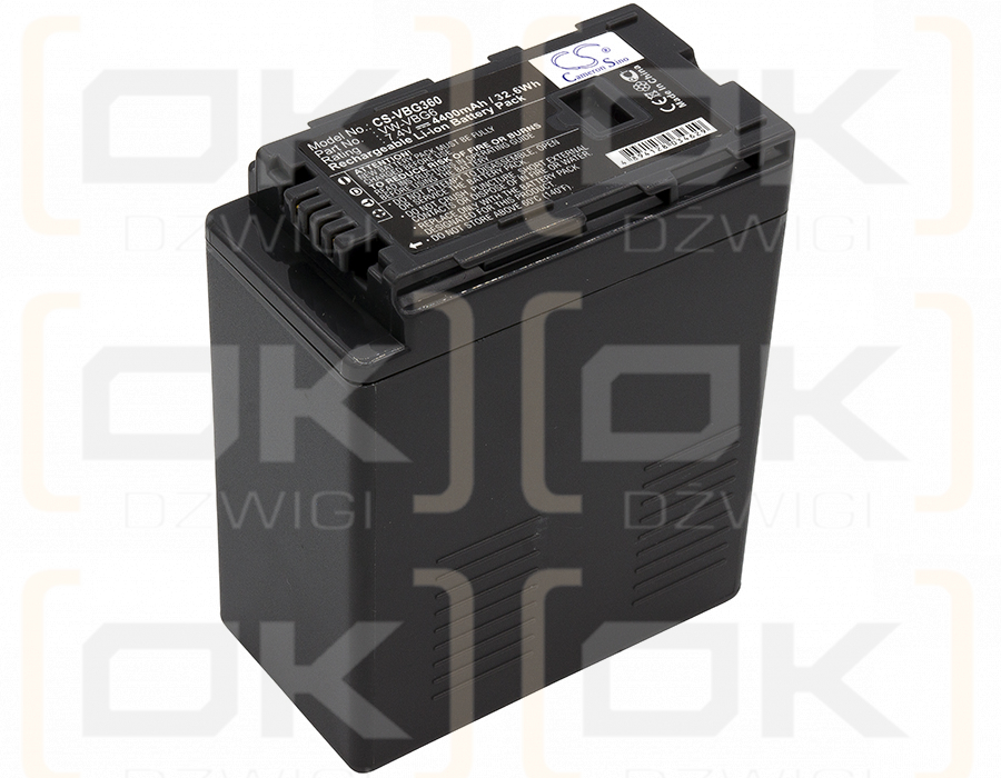 Panasonic CGA-E625 / VW-VBG6 4400mAh Li-ion 7.4V (Cameron Sino)