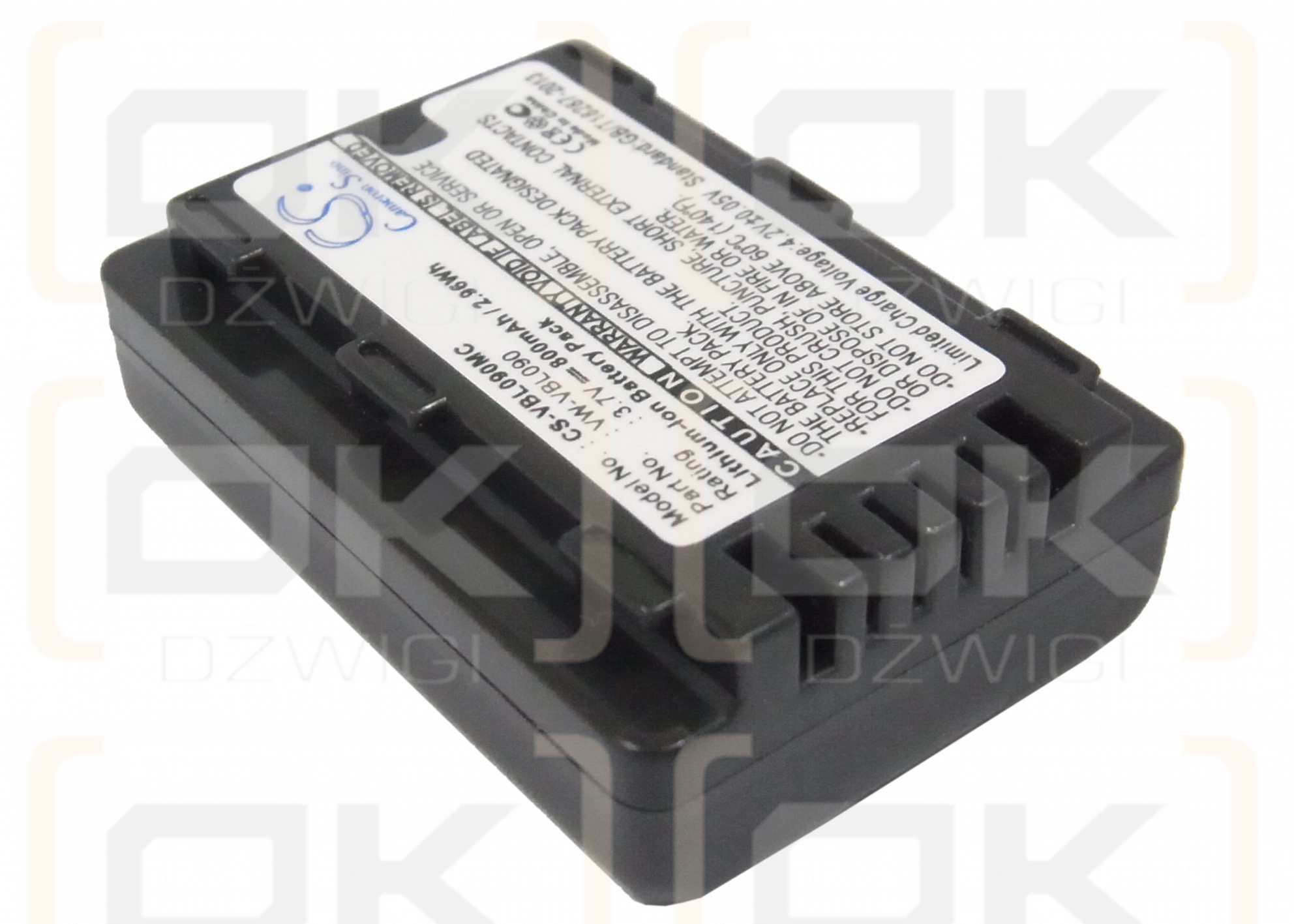 Panasonic SDR-S70 / VW-VBL090 800mAh Li-ion 3.7V (Cameron Sino)