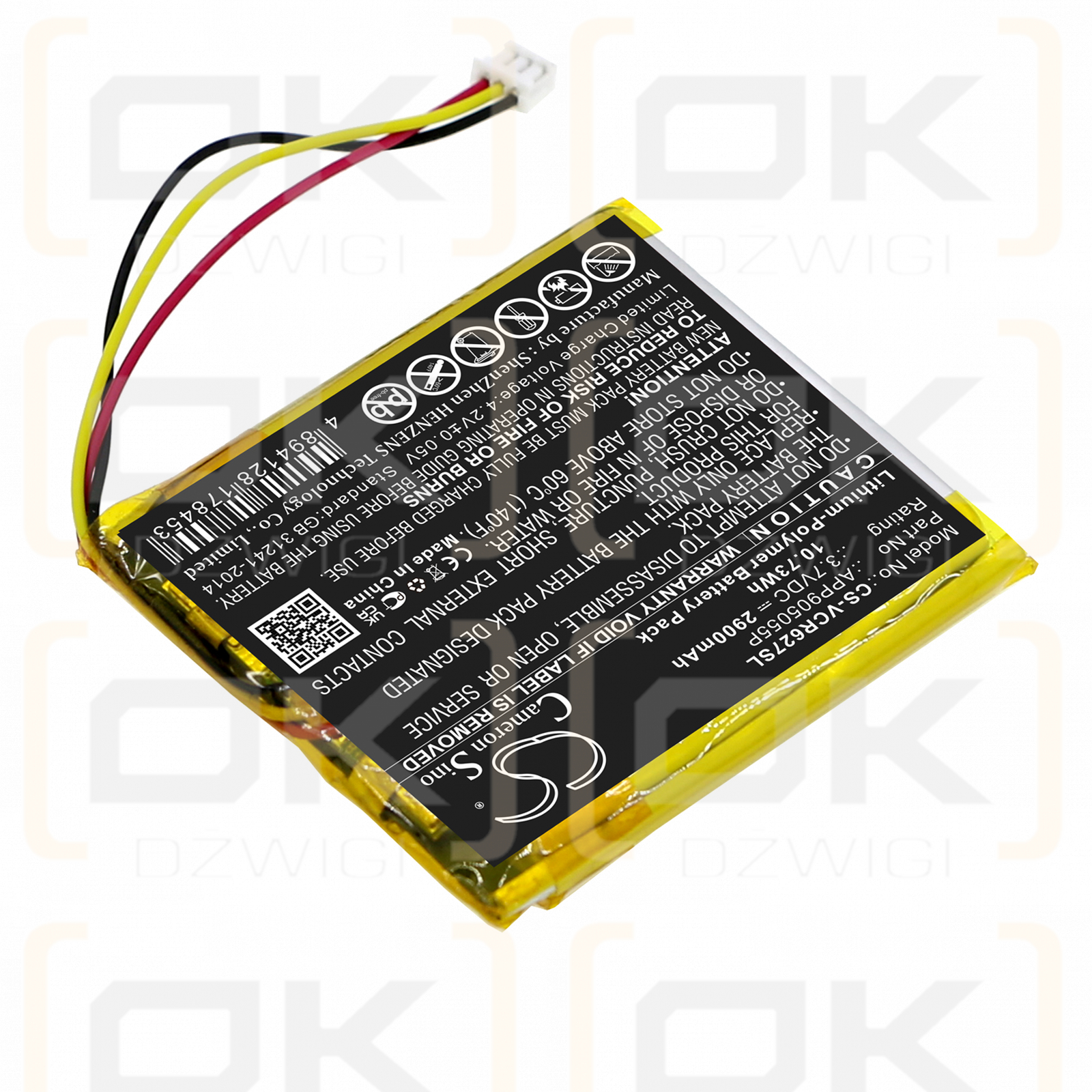 VentureCraft R627 / APP905055P 2900 mAh Li-Polymer 3,7 V (Cameron Sino)