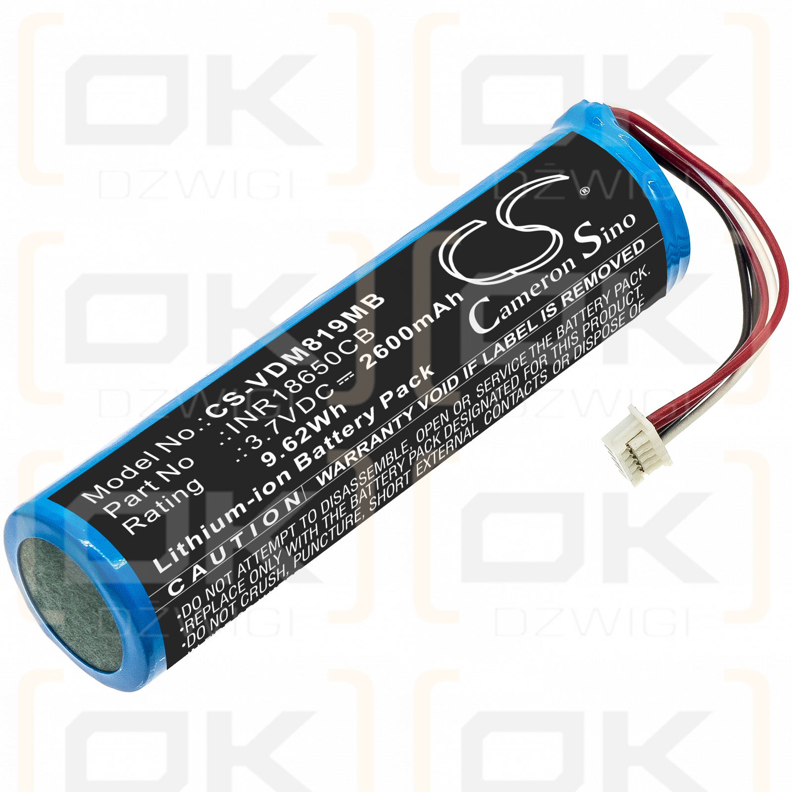 VTech VM819 / INR18650CB 2600mAh Li-ion 3.7V (Cameron Sino)