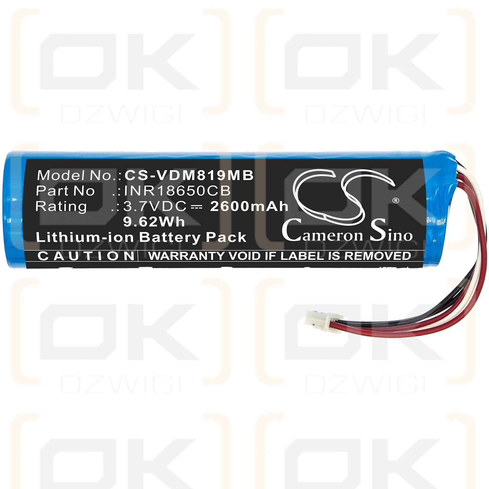 VTech VM819 / INR18650CB 2600mAh Li-ion 3.7V (Cameron Sino)