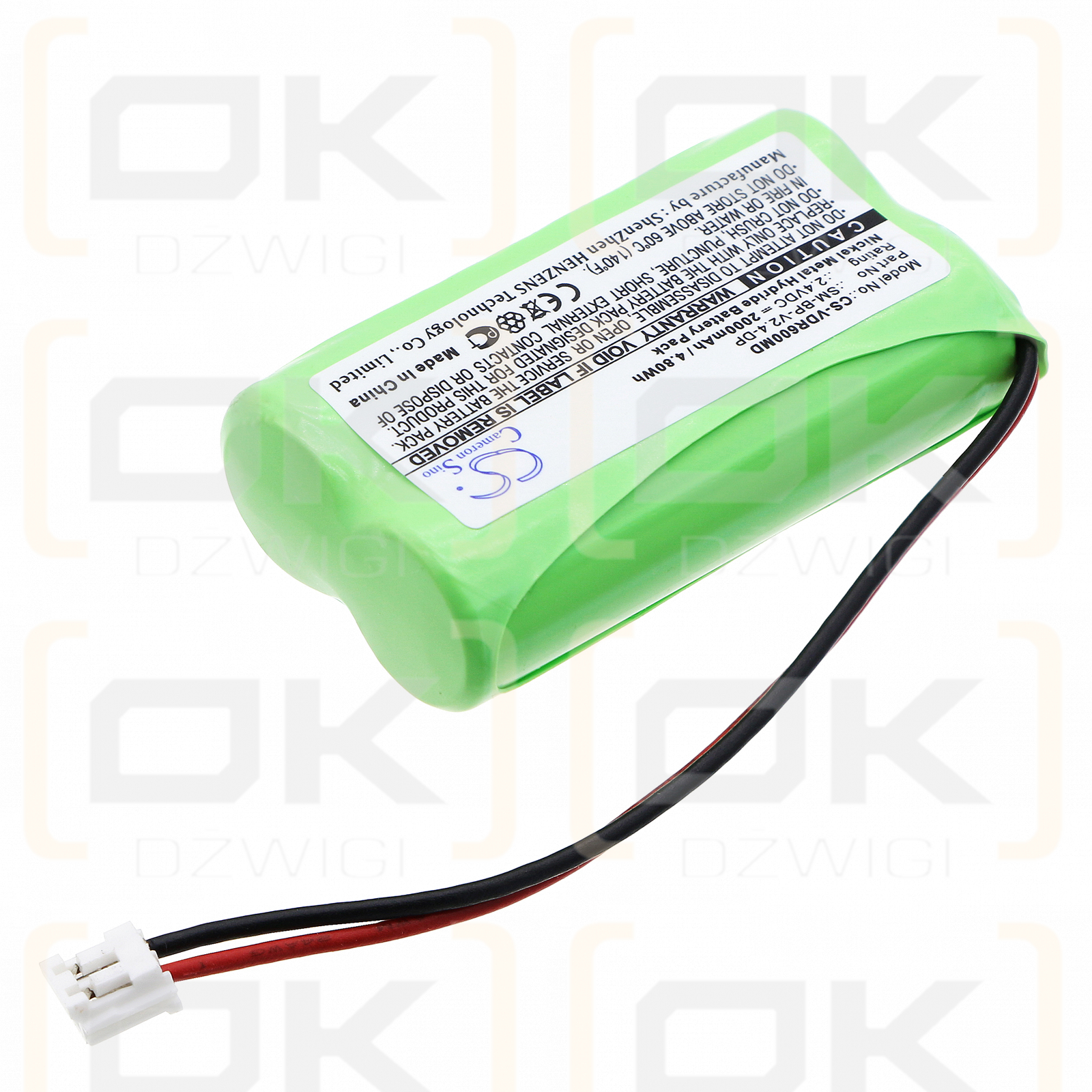 VDW Raypex 6 / SM-BP-V2.4-DP 2000mAh Ni-MH 2.4V (Cameron Sino)