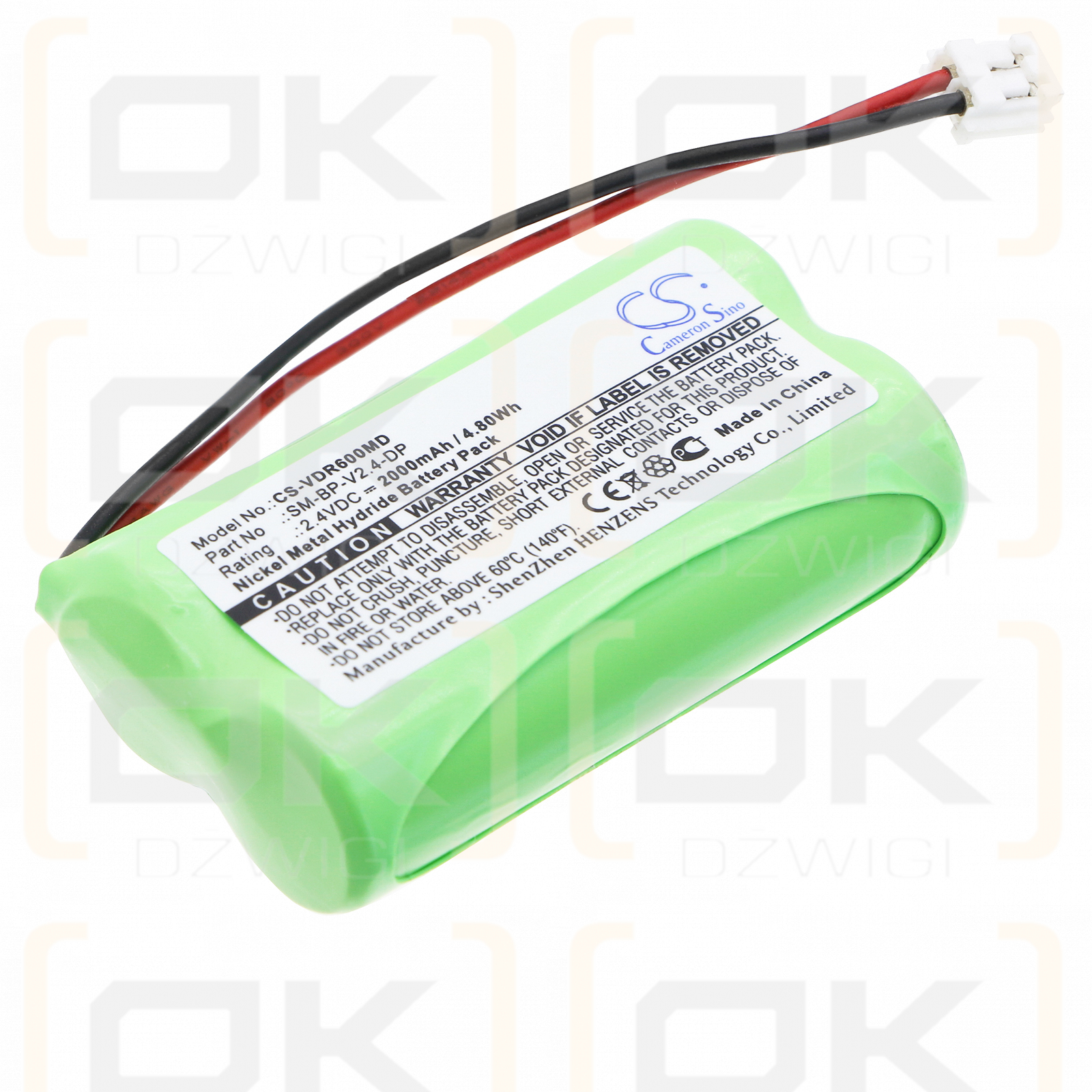 VDW Raypex 6 / SM-BP-V2.4-DP 2000mAh Ni-MH 2.4V (Cameron Sino)