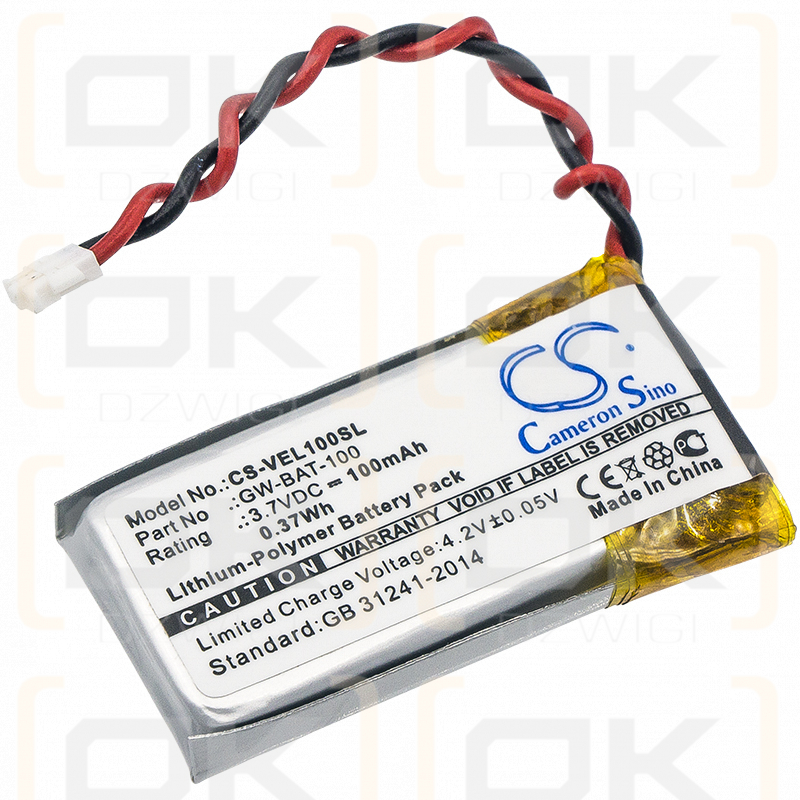 Vernier Go Wireless Temp / GW-BAT-100 100 mAh Li-Polymer 3,7 V (Cameron Sino)