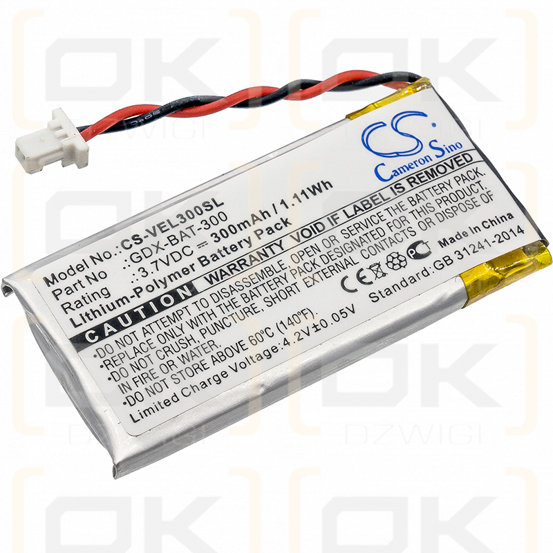 Vernier Go Direct Chloride Ion-Selective Electrode / GDX-BAT-300 300mAh Li-Polymer 3.7V (Cameron Sino)