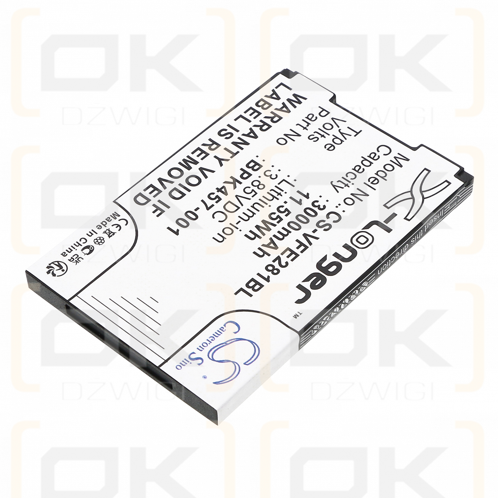 Verifone e280s V2 / BPK457-001 3000mAh Li-ion 3.85V (Cameron Sino)