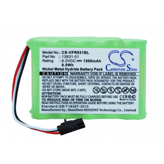 Verifone CPU-4 / 13931-01 1500 mAh Ni-MH 6,0 V (Cameron Sino)