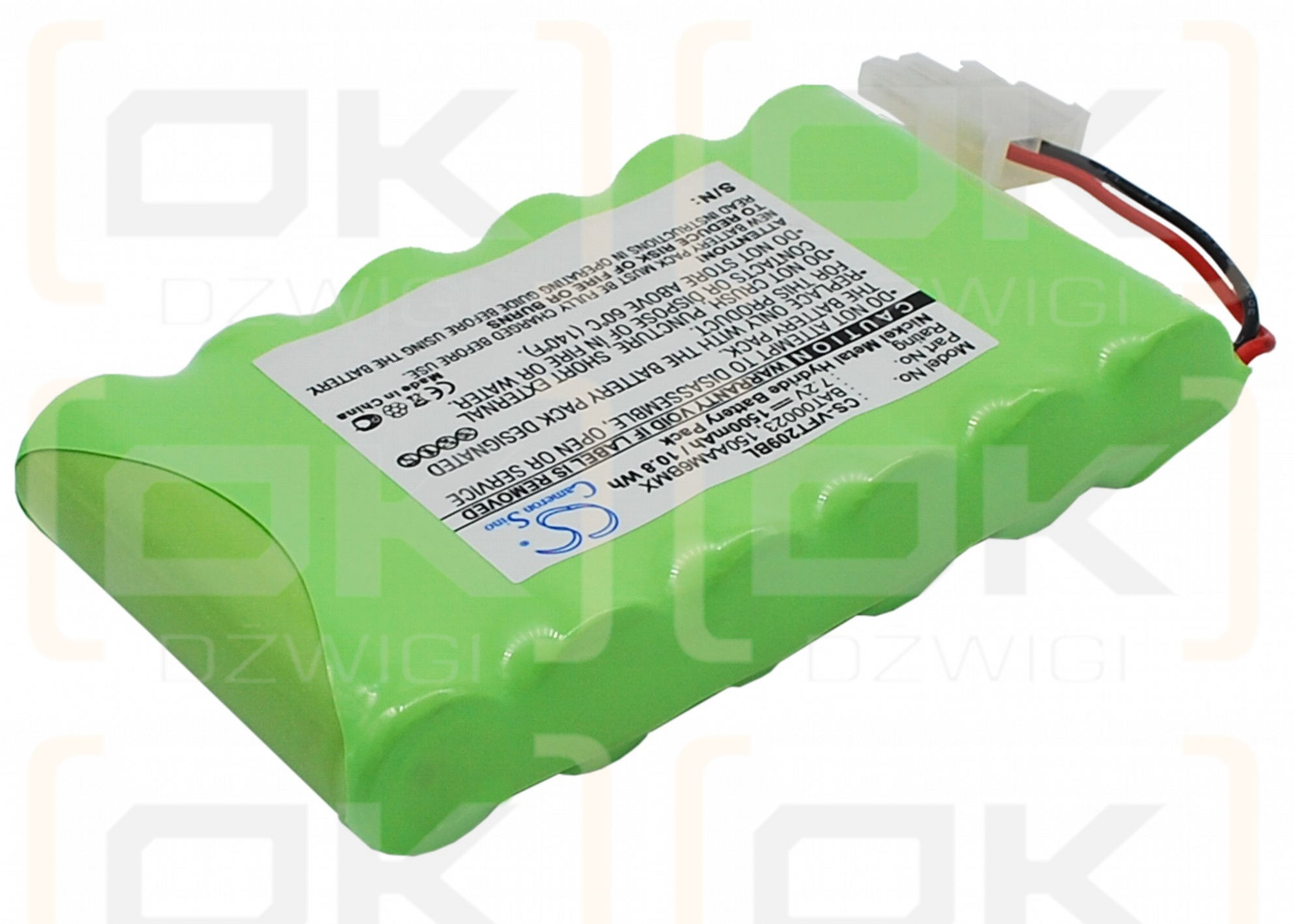 Verifone Nurit 2090 / BAT00023 1500 mAh Ni-MH 7,2 V (Cameron Sino)