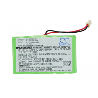 Verifone Nurit 3010 / NA200D05C095 2000 mAh Ni-MH 7,2 V (Cameron Sino)