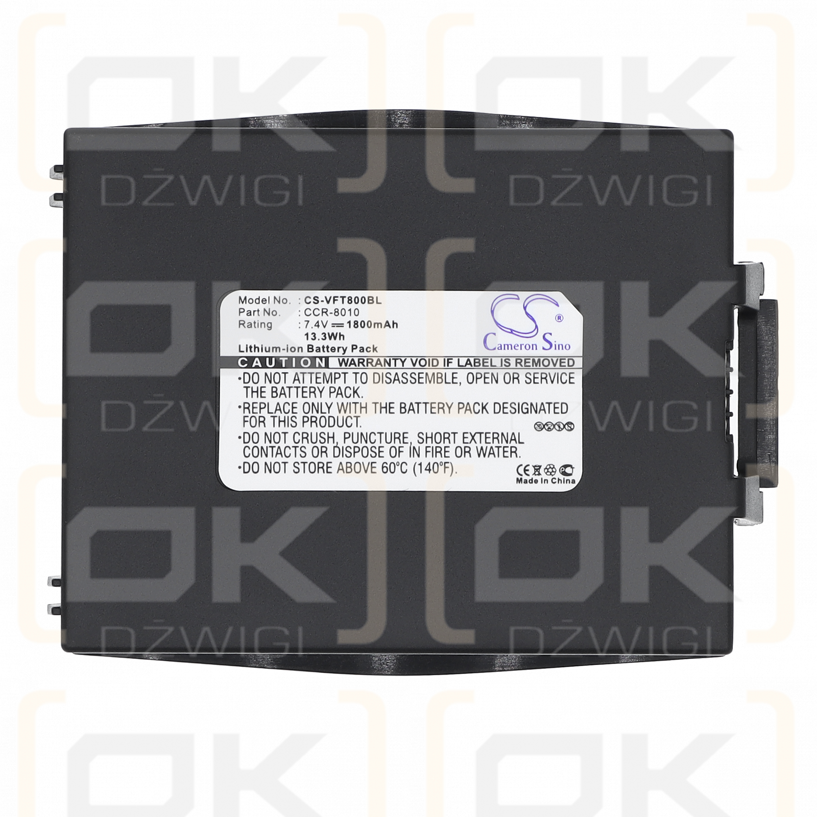 Máquinas de tarjetas de crédito inalámbricas VeriFone Nurit 3010 / CCR-8010 1800 mAh Li-ion 7,4 V (Cameron Sino)