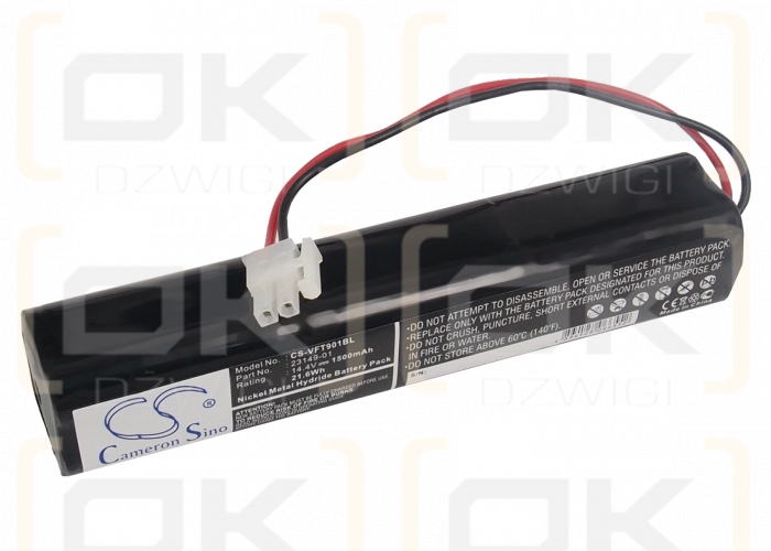 VeriFone TOPAZ / 23149-01 1500 mAh Ni-MH 14,4 V (Cameron Sino)