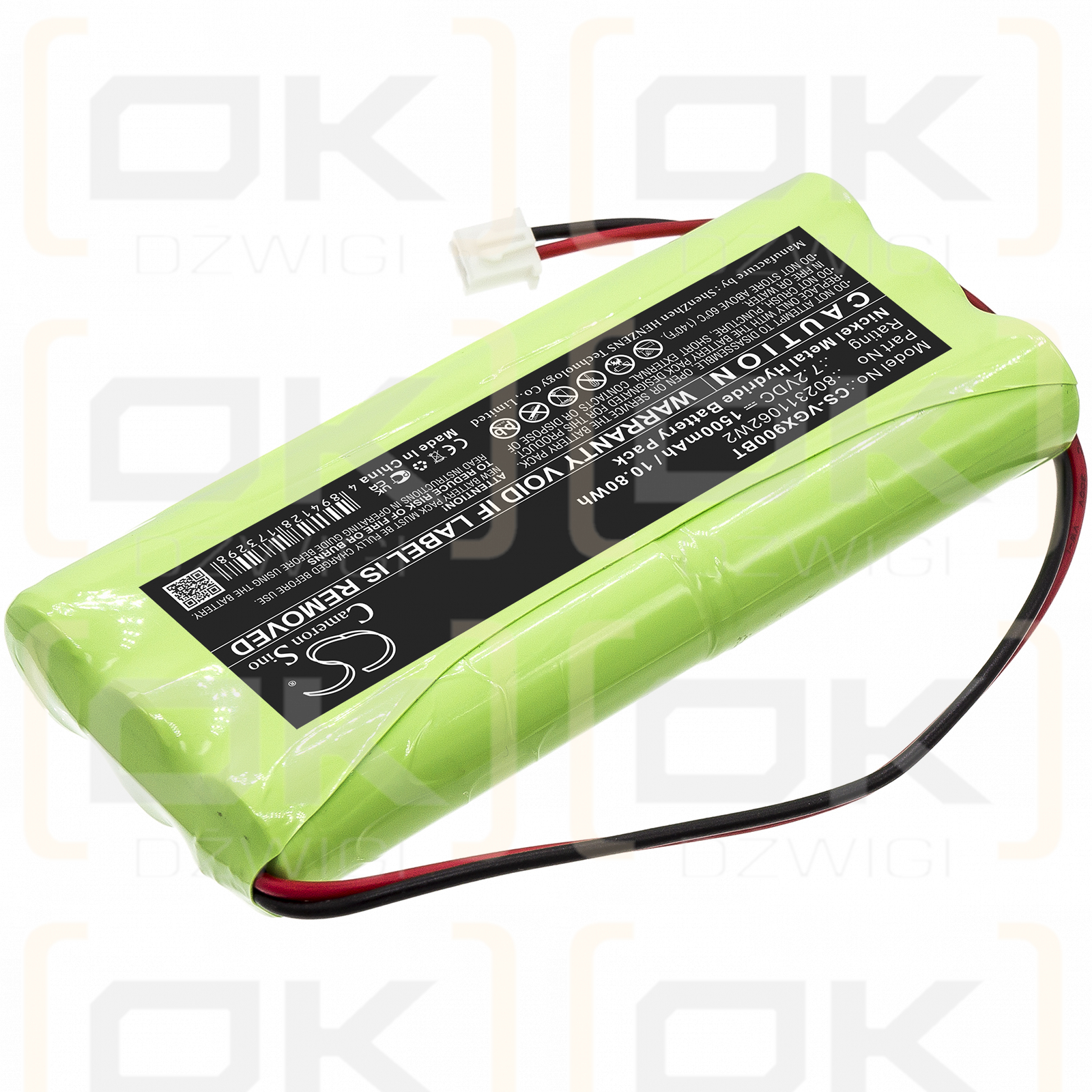 Vesta VESTA-030 RP-29-F1 / 802311062W2 1500mAh Ni-MH 7.2V (Cameron Sino)