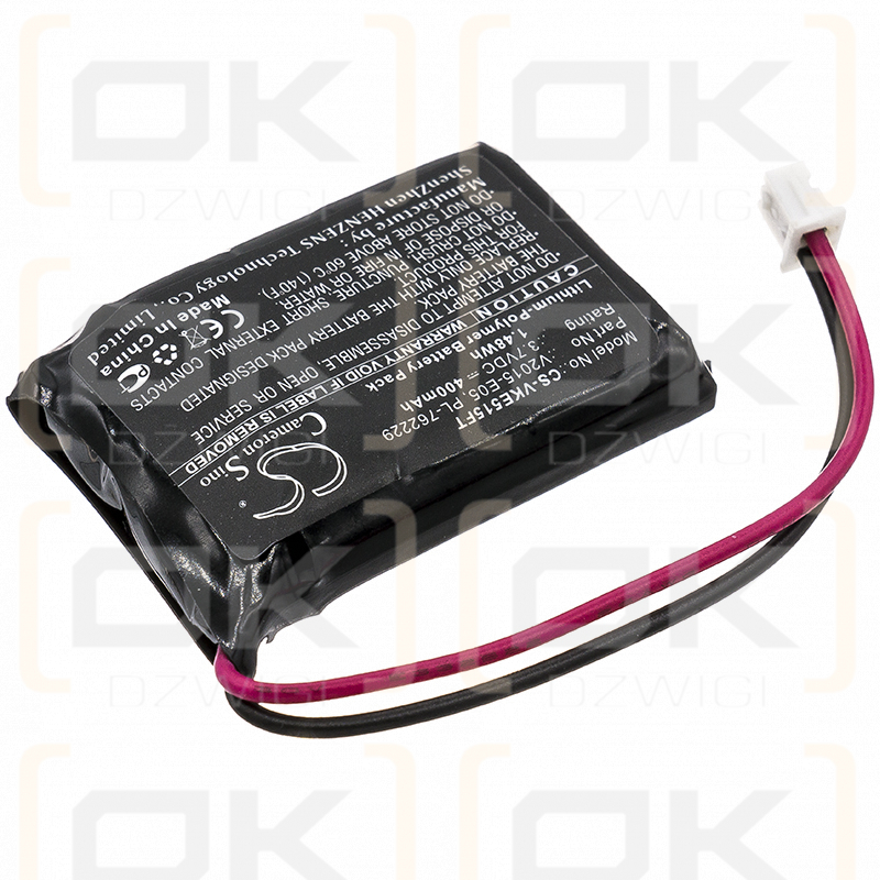 ViKLi V2015-E05 / V2015-E05 400mAh Li-polímero 3.7V (Cameron Sino)