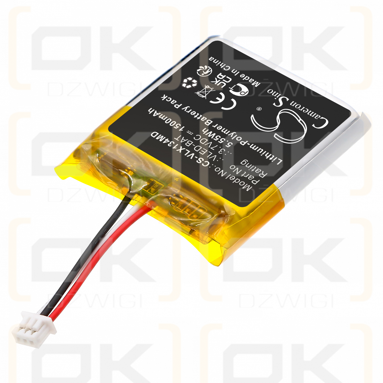 TransLite Veinlite LEDX / VLED-BAT 1500mAh Li-Polymer 3.7V (Cameron Sino)