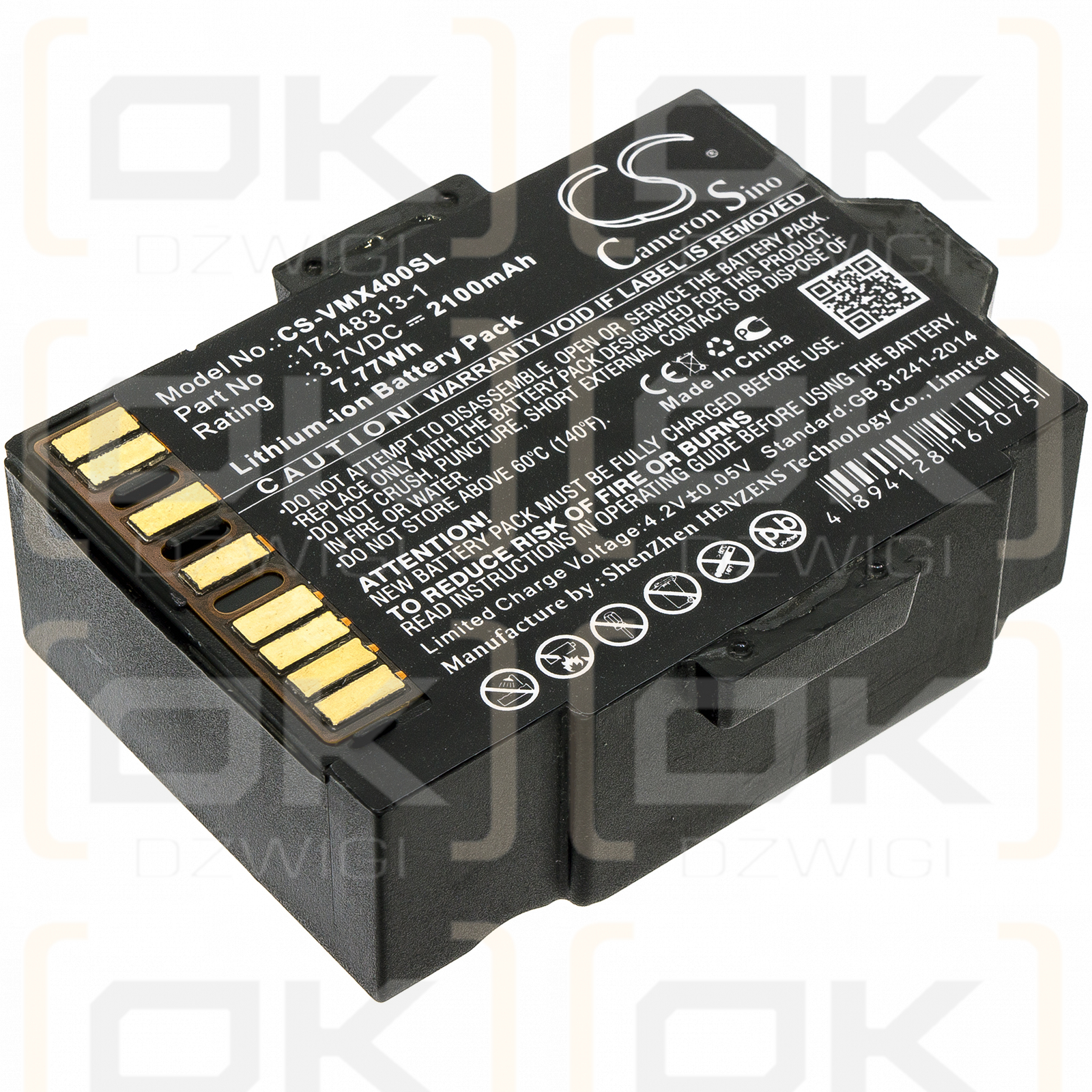 INDUSTRIAL SCIENTIFIC VTS-K1231101101 / 17148313-1 2100 mAh Li-Ion 3,7 V (Cameron Sino)