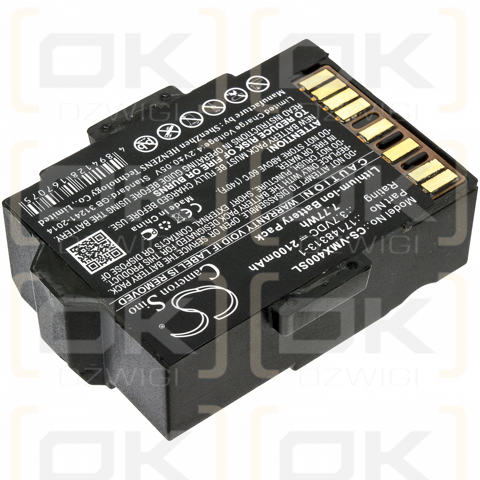 INDUSTRIAL SCIENTIFIC VTS-K1231101101 / 17148313-1 2100 mAh Li-Ion 3,7 V (Cameron Sino)