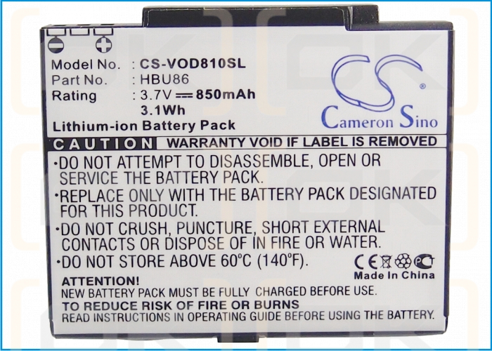 Vodafone VF810 / HBU86 850 mAh Li-Ion 3,7 V (Cameron Sino)