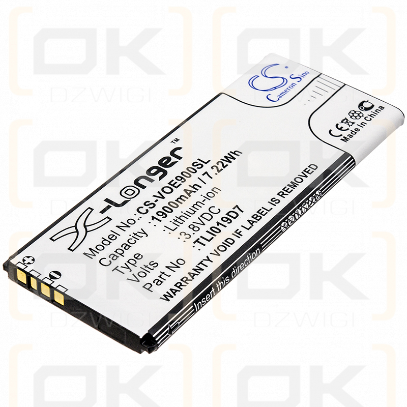 Vodafone VFD529 / TLI019D7 1900 mAh Li-Ion 3,8 V (Cameron Sino)