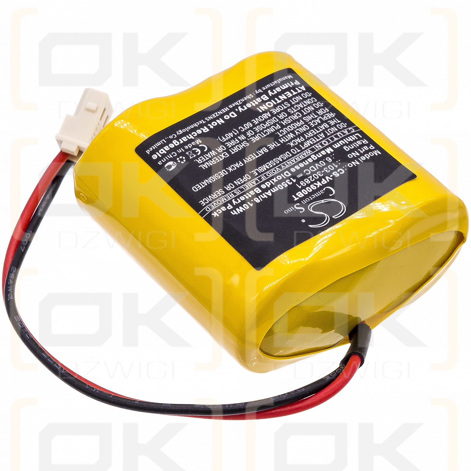 Visonic Neo PG8934 / 103-302891 1350mAh Li-MnO2 6.0V (Cameron Sino)