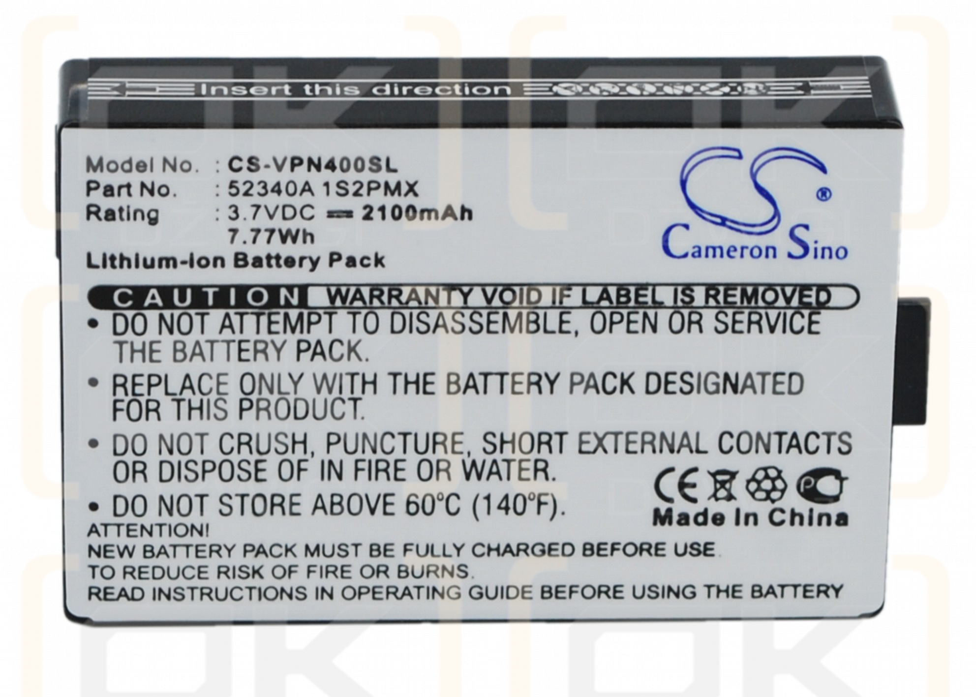 VDO Dayton BAT-4060 / 52340A 1S2PMX 2100mAh Li-ion 3.7V (Cameron Sino)