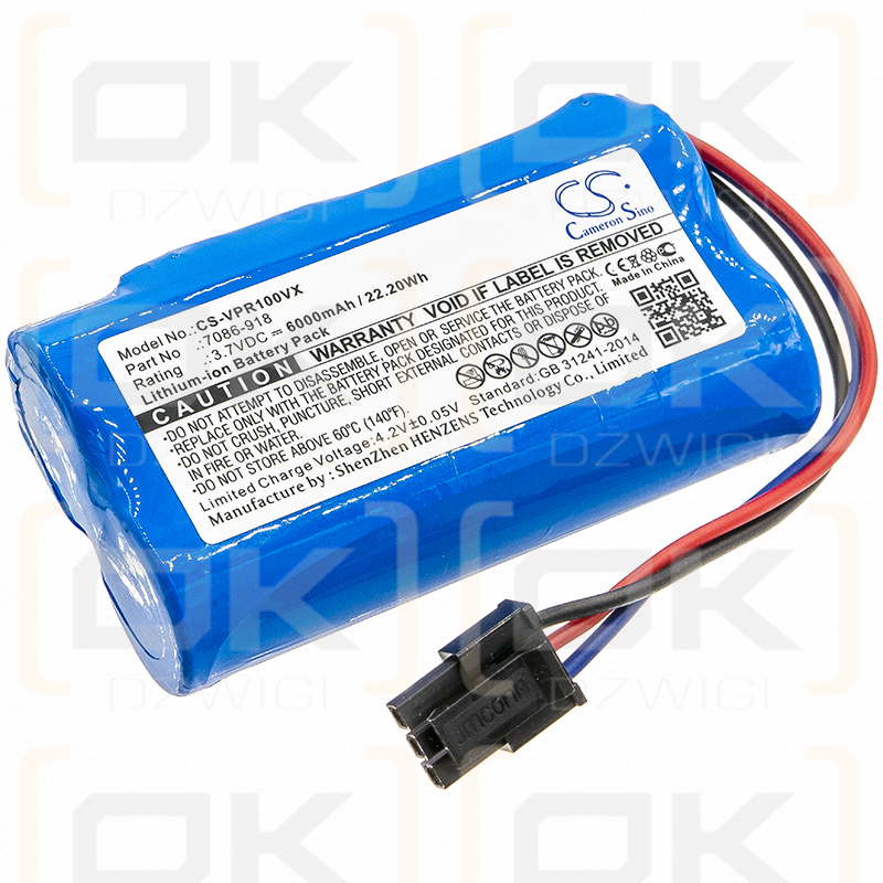 WOLF Garten 7086918 / 7086-918 6000 mAh Li-Ion 3,7 V (Cameron Sino)