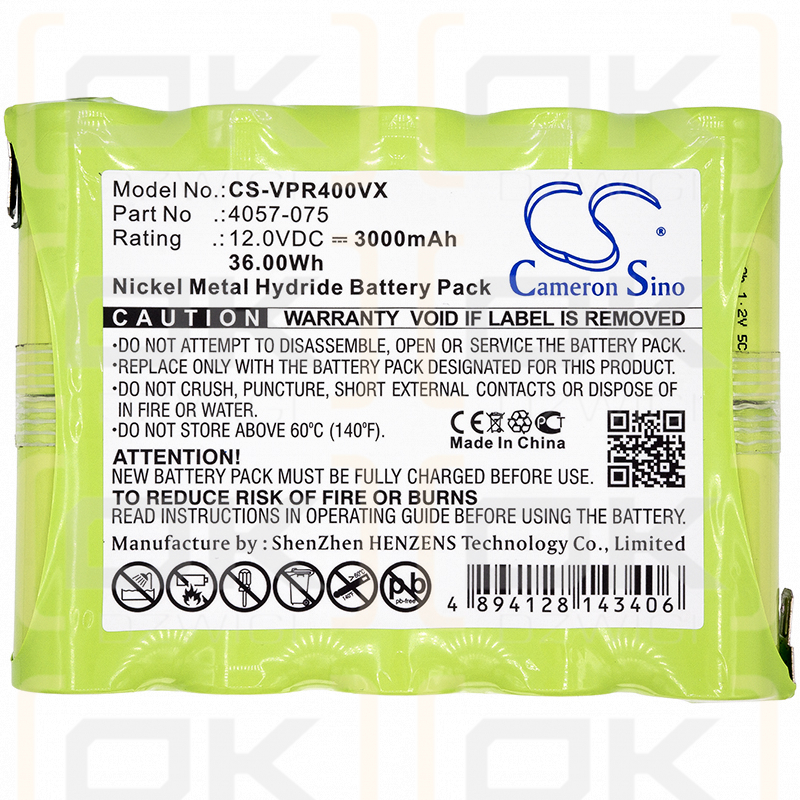 WOLF Garten 4057-075 / 4057-075 3000mAh Ni-MH 12.0V (Cameron Sino)