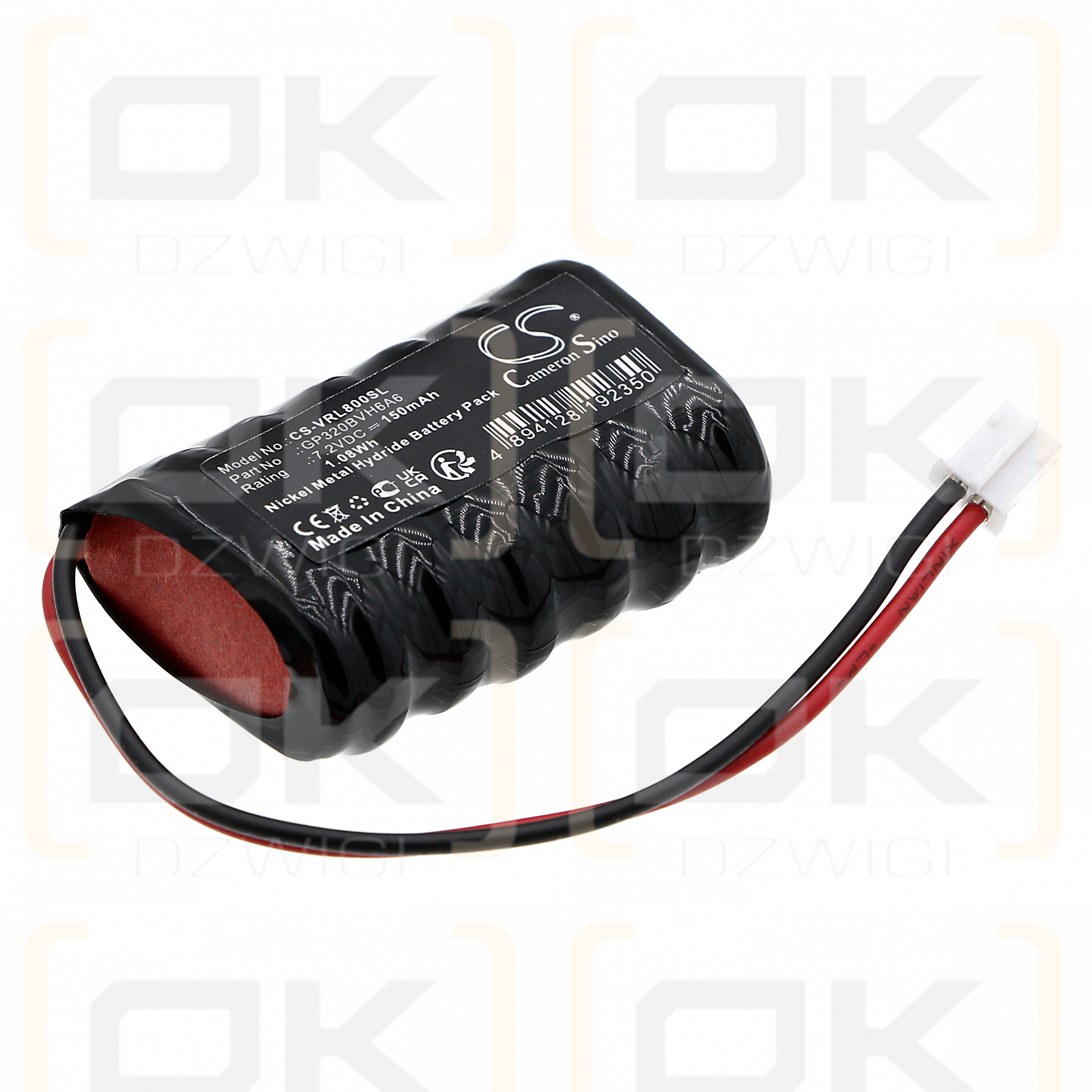 VOLVO 91110042 / GP320BVH6A6 150mAh Ni-MH 7.2V (Cameron Sino)