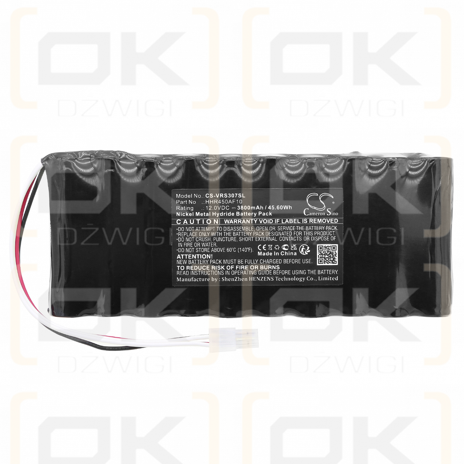 KWS ELECTRONIC Varos 307 / HHR450AF10 3800mAh Ni-MH 12.0V (Cameron Sino)