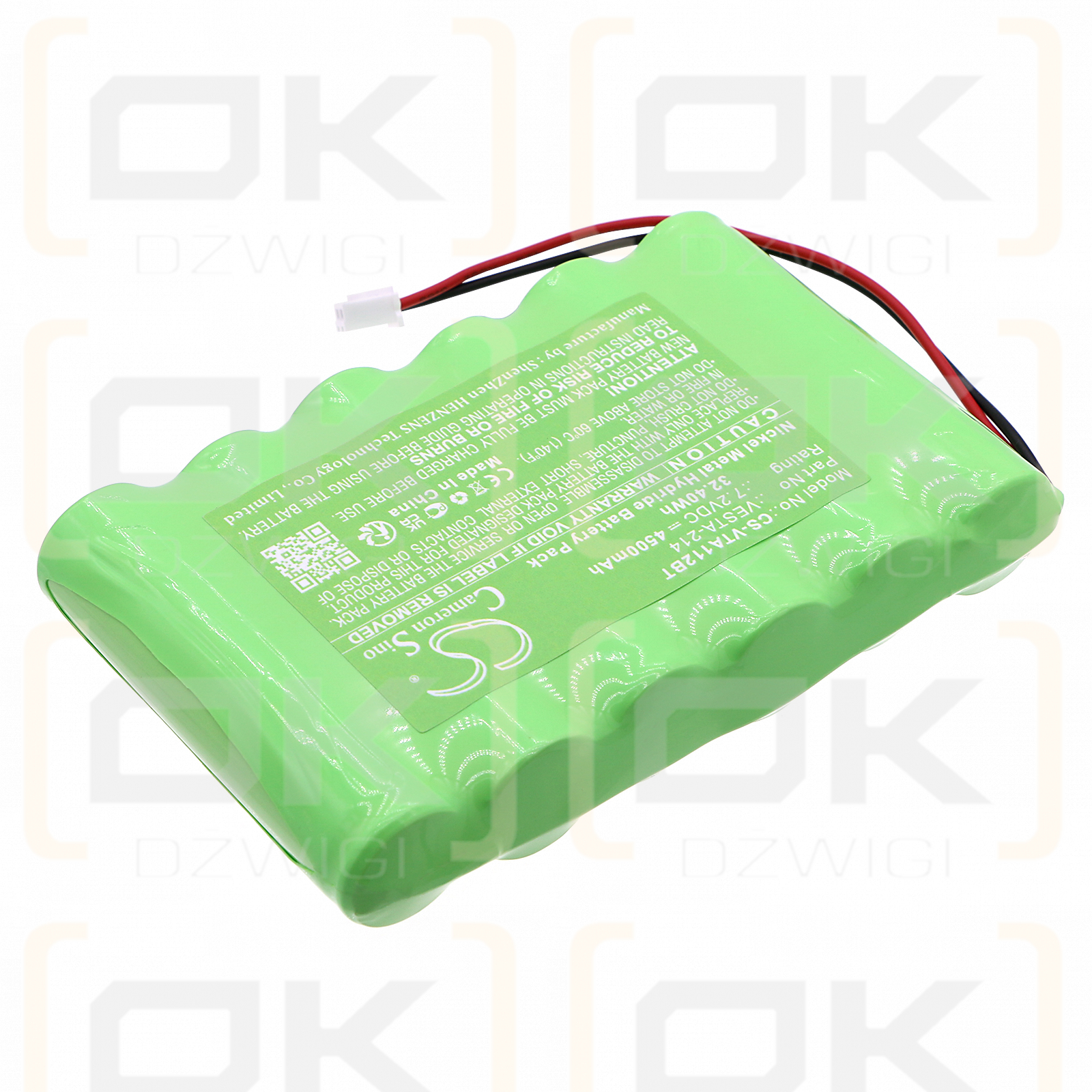 Vesta VESTA-113-NIMH / VESTA-214 4500mAh Ni-MH 7.2V (Cameron Sino)