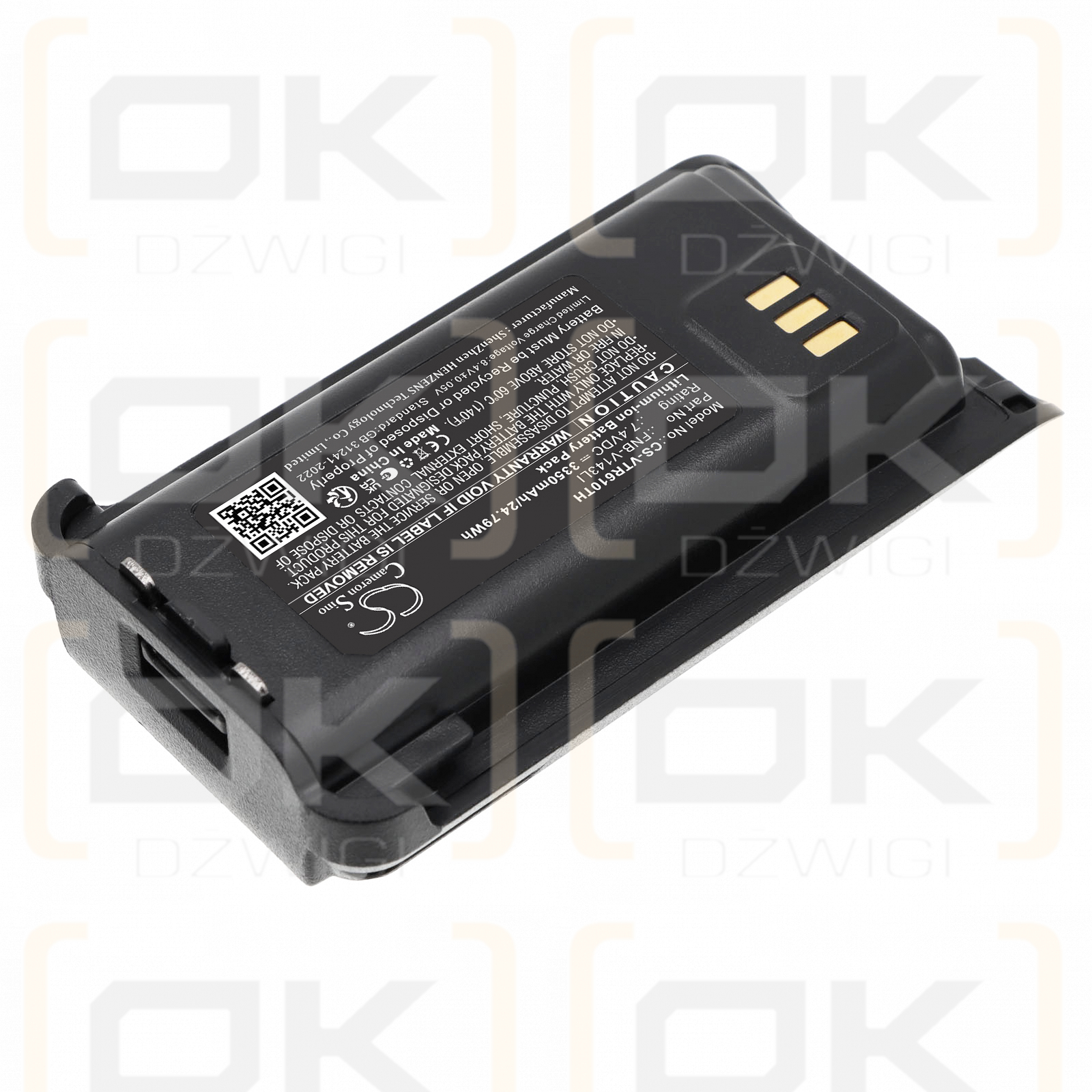 Bateria zamienna do Vertex Standard EVX-Z69 / FNB-V143LI 3350 mAh Li-ion 7.4 V (Cameron Sino)
