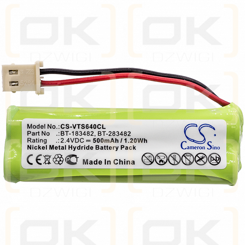 V Tech LS6476 / BT-183482 500mAh Ni-MH 2.4V (Cameron Sino)