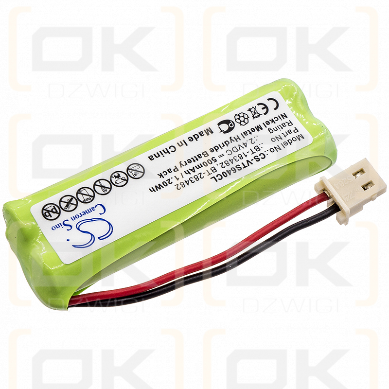 V Tech LS6476 / BT-183482 500mAh Ni-MH 2.4V (Cameron Sino)