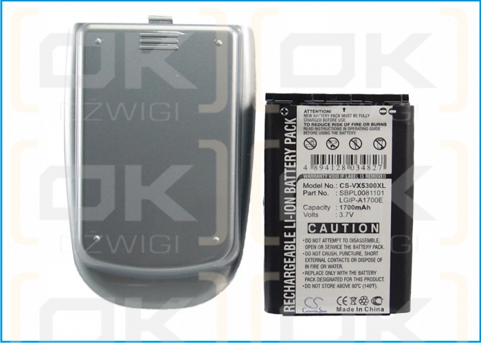 LG AX245 / LGIP-A1700E 1700 mAh Li-Ion 3,7 V (Cameron Sino)