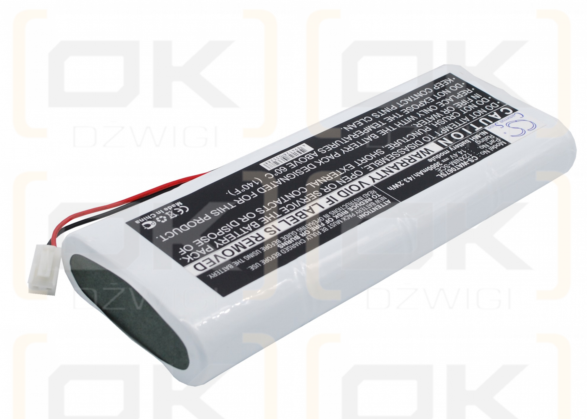 Wavetek 4010-00-0067 / 12XNIM-SCE 3000mAh Ni-MH 14.4V (Cameron Sino)