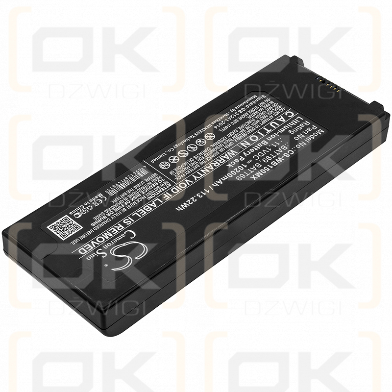 Welch-Allyn Connex 6000 Vital Signs Monitor / BATT99 10200mAh Li-ion 11.1V (Cameron Sino)