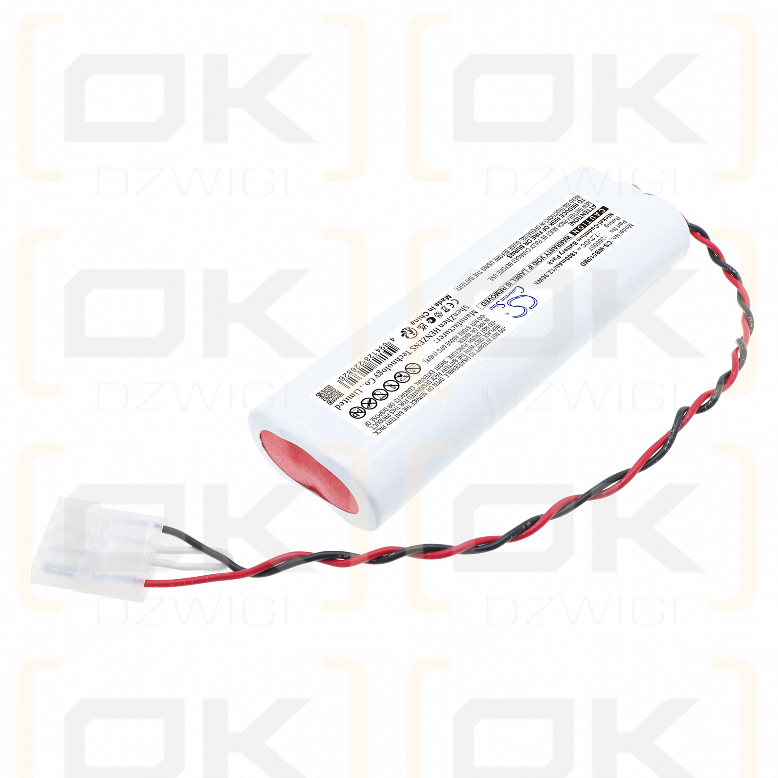 Bateria zamienna do Welch-Allyn  Scale-Tronix 5002 / 360002-20009 1800 mAh Ni-CD 7.2 V (Cameron Sino)