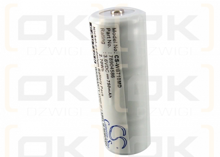 Welch-Allyn 97210 / 78904586 750mAh Ni-CD 3.6V (Cameron Sino)