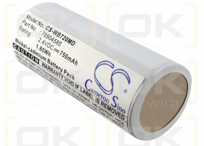 Welch-Allyn 71500 / 78904585 750mAh Ni-CD 2.4V (Cameron Sino)