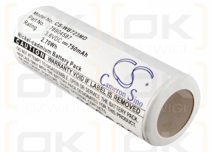 Welch-Allyn 72300 / 78904587 750mAh Ni-CD 3.6V (Cameron Sino)