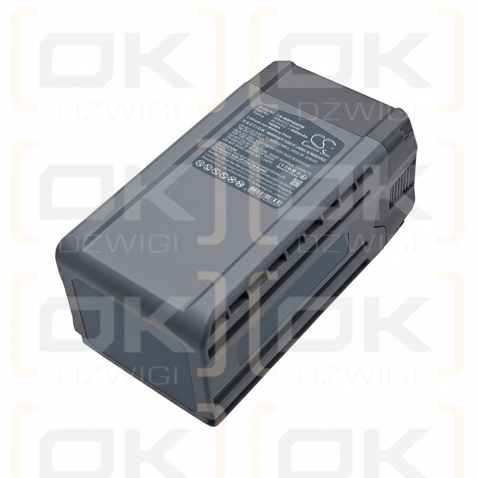Batería de repuesto para desbrozadora Wild Badger Power 40V / WB40V2.0AHB 4000 mAh Li-ion 40 V (Cameron Sino)