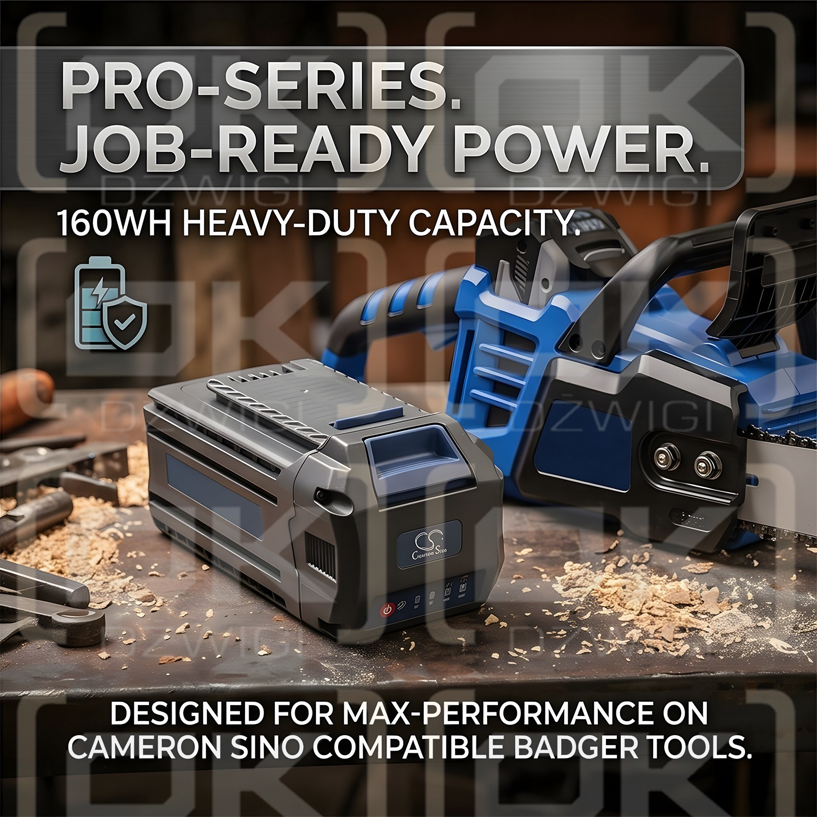 Batería de repuesto para desbrozadora Wild Badger Power 40V / WB40V2.0AHB 4000 mAh Li-ion 40 V (Cameron Sino)