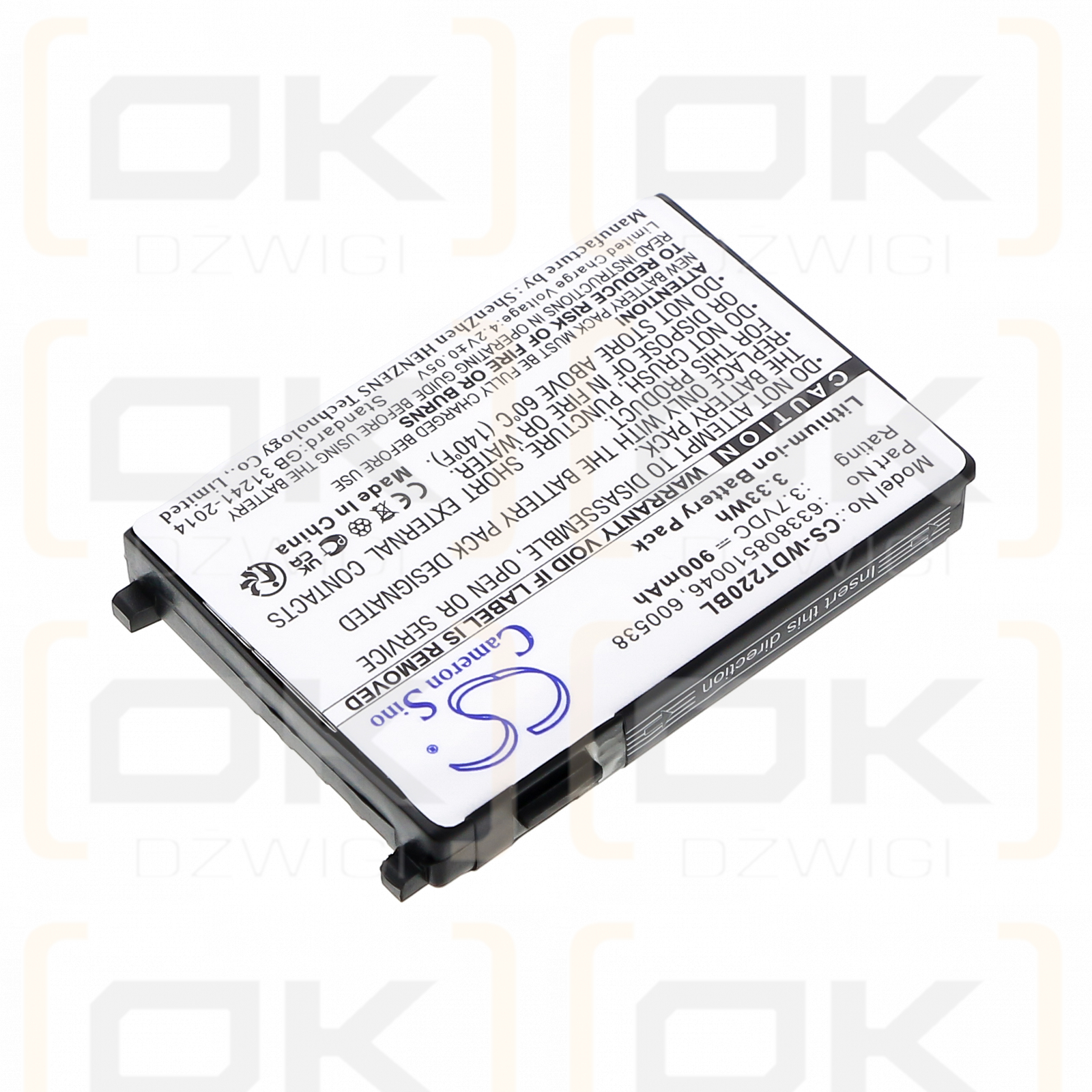 PSC PT40 / 633808510046 900mAh Li-ion 3.7V (Cameron Sino)
