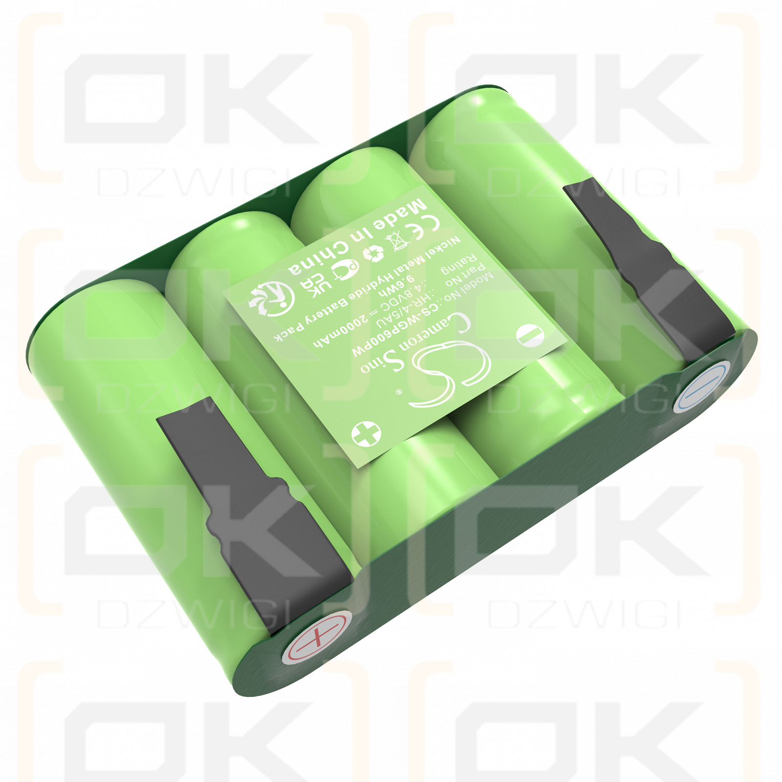 Wolf Garten Accu 60 / HR-4/5AU 2000mAh Ni-MH 4.8V (Cameron Sino)