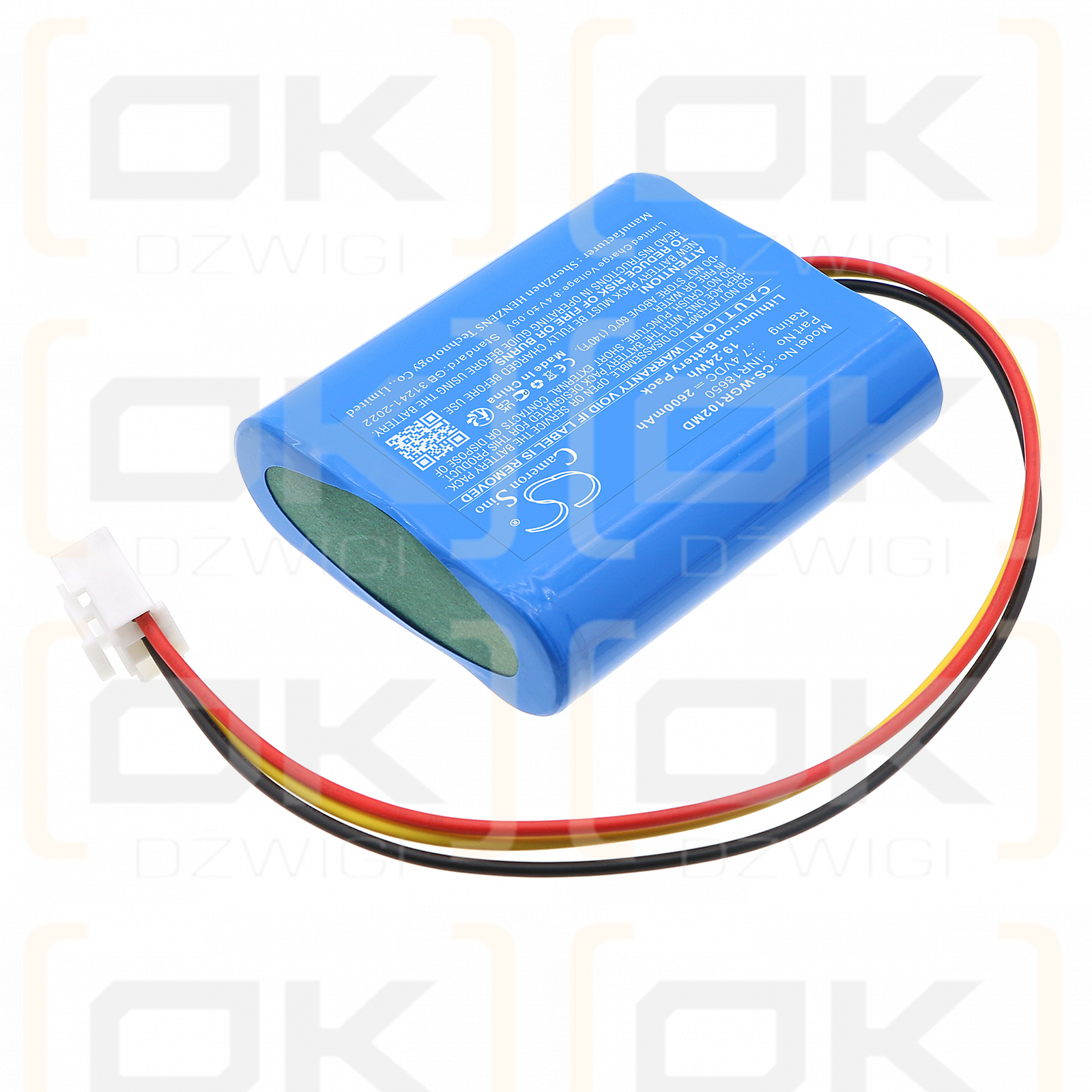 WEGO WGI-1020 / INR18650 2600 mAh Li-Ionen 7,4 V (Cameron Sino)