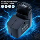 Batería de iones de litio Wolf Garten RR 3000 / Paquete de 4 baterías de iones de litio de 2000 mAh y 7,4 V (Cameron Sino)