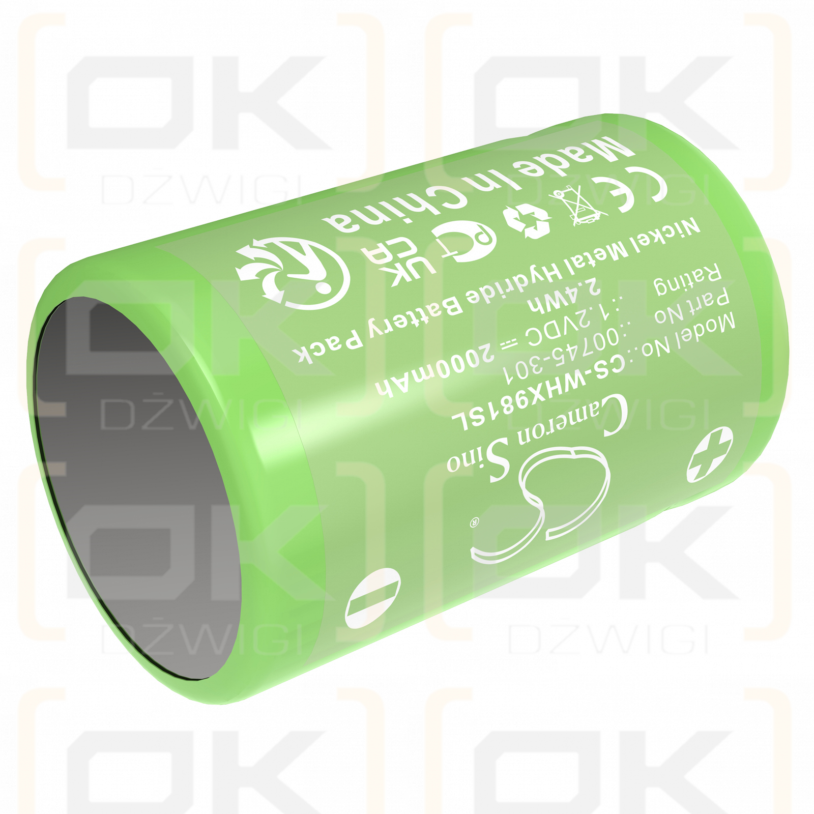 Wahl 9940 / 00745-301 2000mAh Ni-MH 1.2V (Cameron Sino)