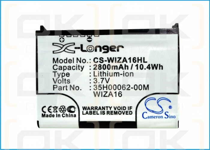 T-Mobile MDA IV 4 / WIZA16 2800 mAh Li-Ion 3,7 V (Cameron Sino)