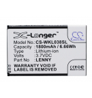 Wiko B0386126 / LENNY 1800mAh Li-ion 3.7V (Cameron Sino)